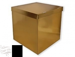 00087998385 Коробка для воздушных шаров Золото металл 60см - alisa-opt.ru - Екатеринбург