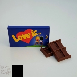 МШ-07 - Шоколад подарочный 27 гр. "Love is..."  - alisa-opt.ru - Екатеринбург