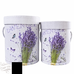 00088008497 Набор коробок Тубус под цветы Lavender 12*15.5/14*17.5см 2шт - alisa-opt.ru - Екатеринбург