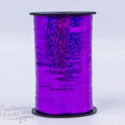 00087994039 Лента метализированная Фиолетовый Голография 5мм*250м - alisa-opt.ru - Екатеринбург