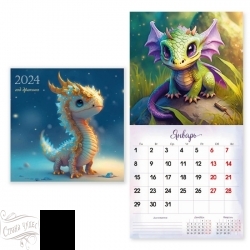 7993 Календарь на скрепке 2024 символ года дракон - alisa-opt.ru - Екатеринбург